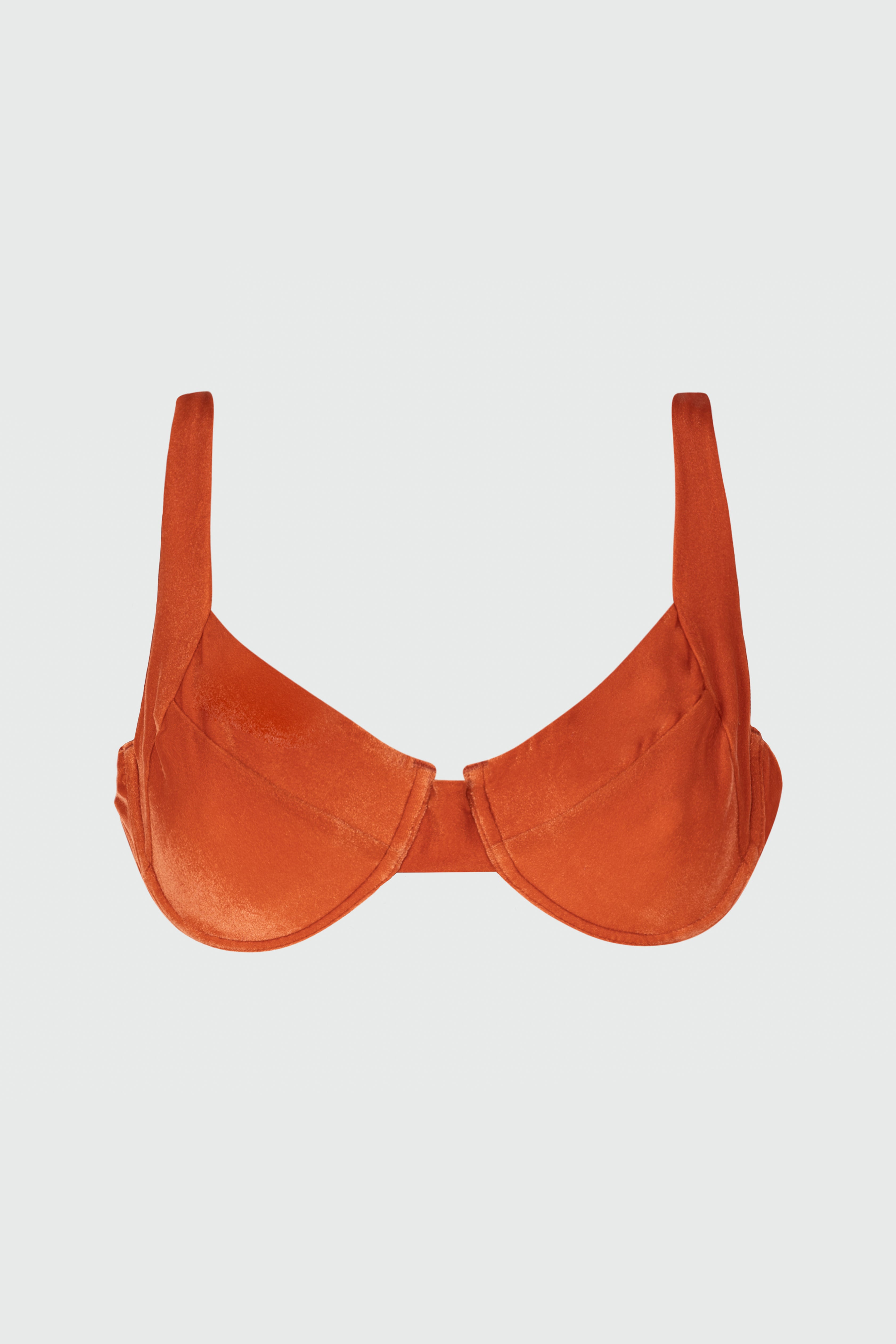 Marie Top - Burnt Orange Velvet