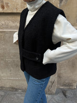 Teddy Vest - Black