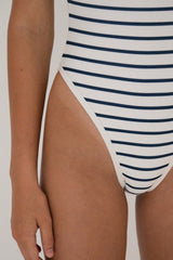 Vivi Swimsuit - Navy Stripe
