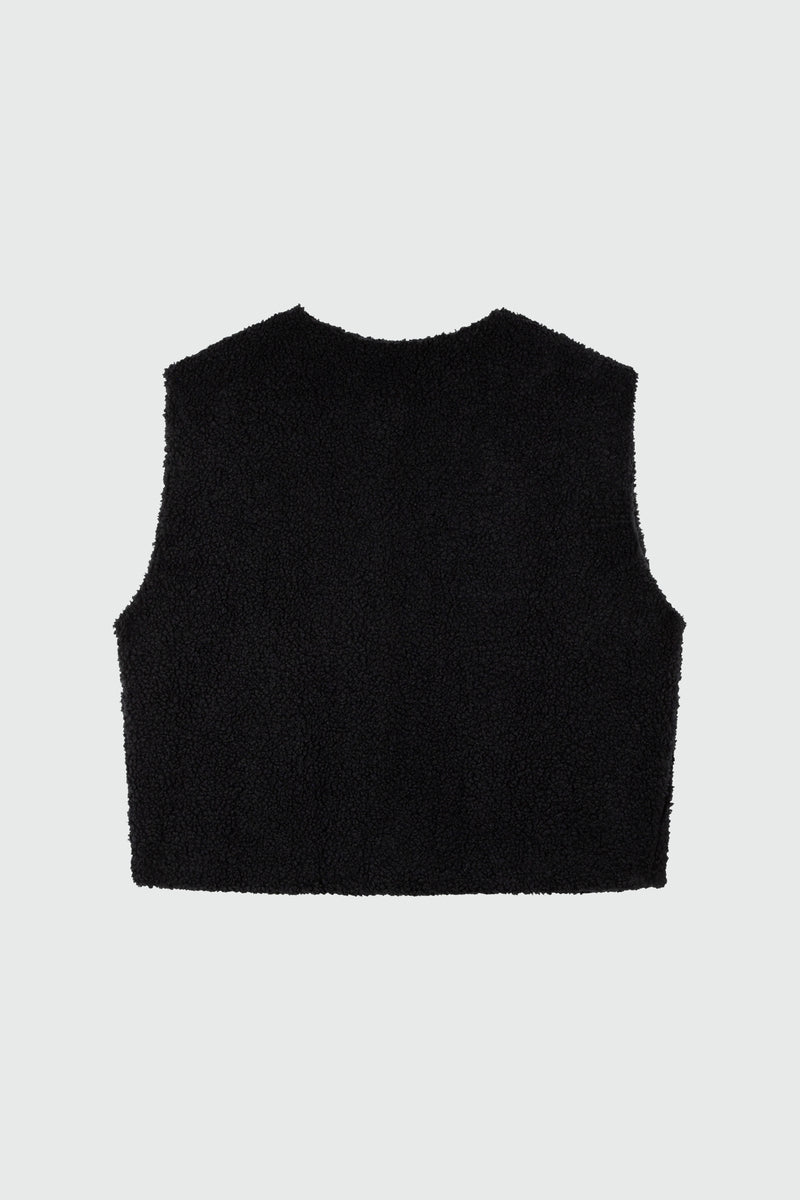 Teddy Vest - Black